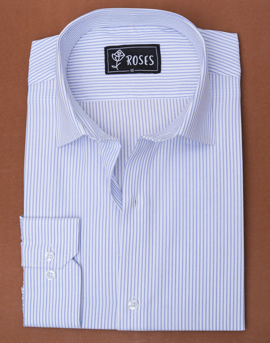 Classic White and Blue Stripes