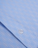 Textured Checks In Soft Blue