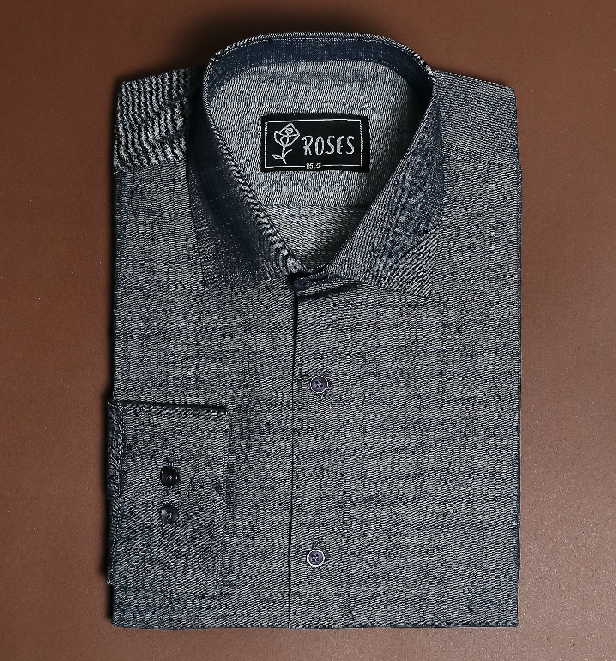 Charcoal Grey Herringbone