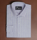 Soft Lavender and White Stripes