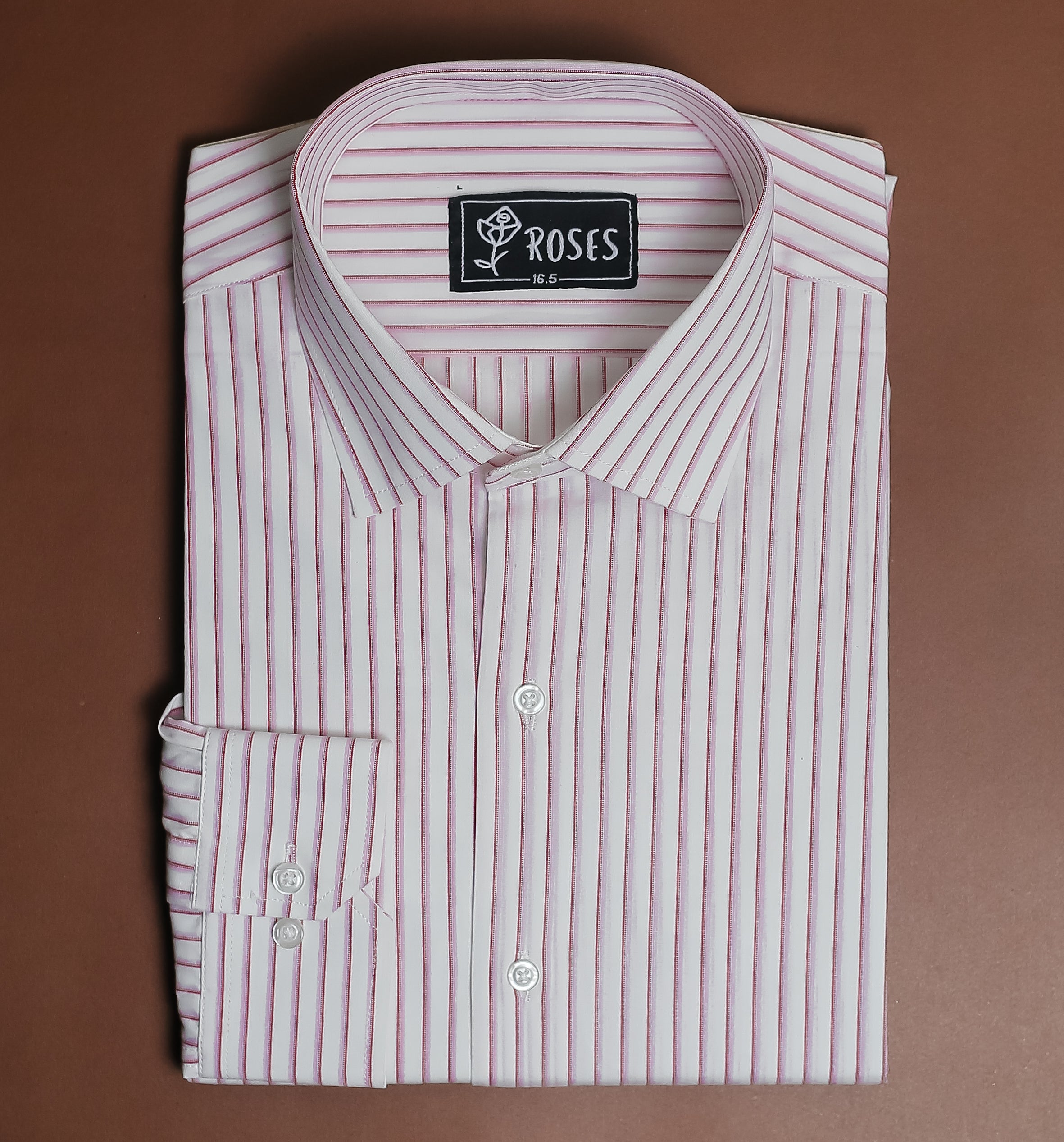 Pink and White Stripes in Eygtian Cotton