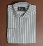 Mint Green And White Oxford Stripes