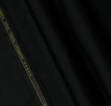Plain Night Black, Wool Blend, Tropical Exclusive Suiting Fabric