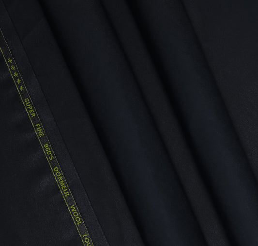 Plain Charcoal Grey, Wool Blend, Tropical Exclusive Suiting Fabric