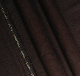 Brown Self Textured, Wool Blend, Tropical Exclusive Suiting Fabric