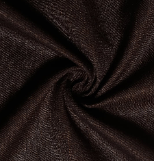 Brown Self Textured, Wool Blend, Tropical Exclusive Suiting Fabric