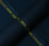Plain Midnight Blue, Wool Blend, Tropical Exclusive Suiting Fabric