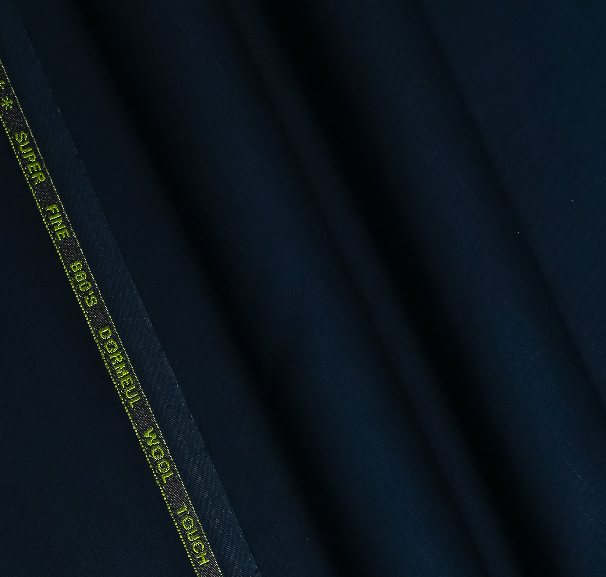 Plain Midnight Blue, Wool Blend, Tropical Exclusive Suiting Fabric