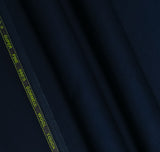 Plain Navy Blue, Wool Blend, Tropical Exclusive Suiting Fabric